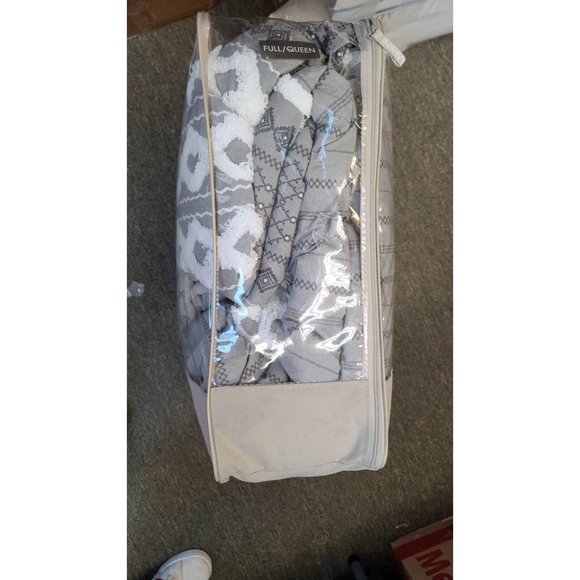 Ink & Ivy Cotton Gray Full/Queen 3pc Comforter Set - Picture 3 of 4